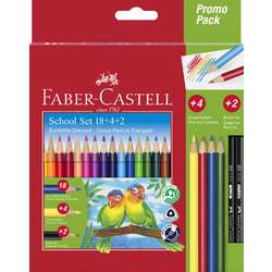 Etui de crayons de couleur triangulaires 18+4+2 FABER-CASTELL