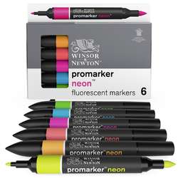 Set de 6 marqueurs fluo NeonMarker™ WINSOR & NEWTON
