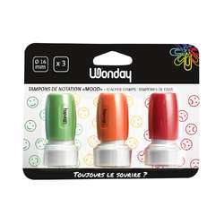 Lot de 3 tampons de notation
