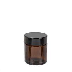 Flacon vide en verre marron GLOREX