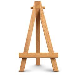 Miniaturstaffelei aus Holz