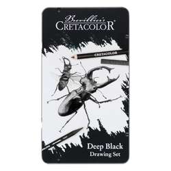 CRETACOLOR® Deep Black Zeichen- und Skizzierset