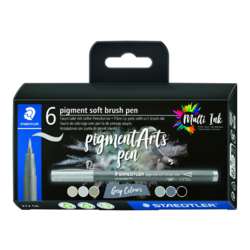 STAEDTLER® pigment soft brush pen 372, 6er-Set