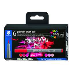 STAEDTLER® pigment arts pen brush 371, 6er-Sets