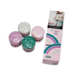 Speedball® Siebdruck-Textilfarben „Polished Pastels“-Set