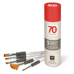 GERSTAECKER 70 Jahre, I LOVE ART Synthetikpinsel, 5er-Set