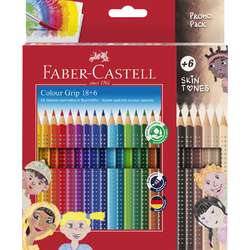 FABER-CASTELL Colour Grip Skin Tones 18+6, Set