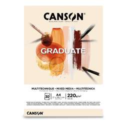 Bloc mixed média CANSON® Graduate, naturel et gris