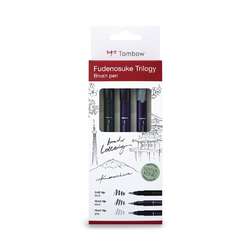 TOMBOW® Fudenosuke Brush pen Trilogy, 3er-Set