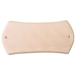 Plaque de porte en hêtre, blanco