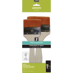 pébéo Spalterpinsel 2er-Set, goldene Taklon-Synthetikfasern