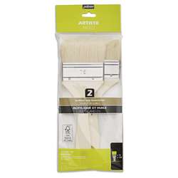 pébéo Spalterpinsel 2er-Set, weiße Synthetikborsten