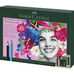 Sets de crayons FABER-CASTELL POLYCHROMOS & graphites PITT Matt