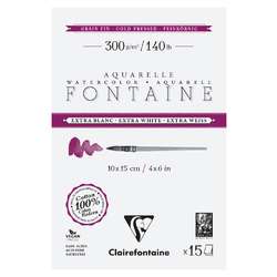 Clairefontaine Aquarellpapier FONTAINE Extra White feinkörnig
