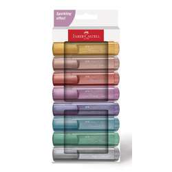 Set de 8 surligneurs TL46 FABER-CASTELL, couleurs pastelles métalliques