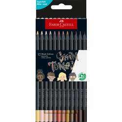 FABER-CASTELL Black Edition Skin Tones, Buntstifte im Karton-Etui