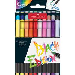 Sets de feutres pointe pinceau Black Edition FABER-CASTELL