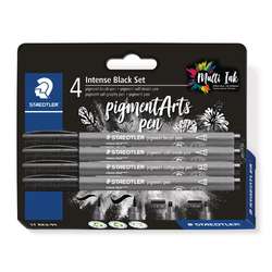 Coffret de 4 stylos noir Intense Black Staedtler