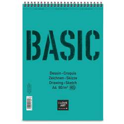 I LOVE ART BASIC Zeichenblock