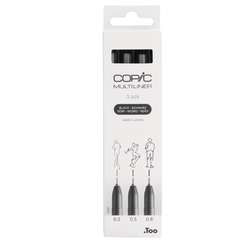 Sets de 3 Multiliner COPIC®, noir