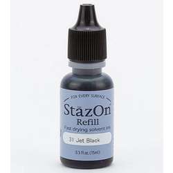 StazON Nachfülltinte schwarz