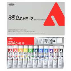 HOLBEIN Acrylic Gouache Master Set, 12 Farben