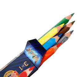Crayons multicolores KOH-I-NOOR Magic 3 en 1 Jumbo