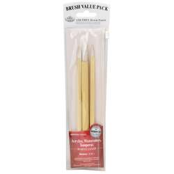 Set de 3 pinceaux Bambou Royal Langnickel