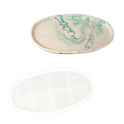 Moule en silicone grand plat ovale