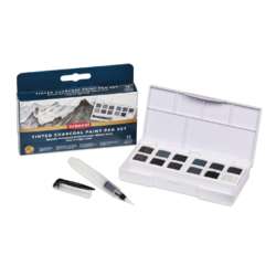DERWENT TINTED CHARCOAL Paint Pan Set