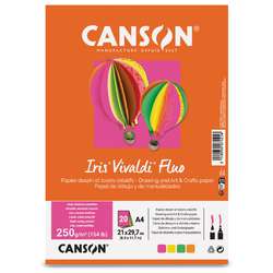 Paquet de 20 feuilles Iris Vivaldi fluo Canson