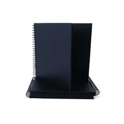 Seawhite of Brighton Spiralalbum mit schwarzem Zeichenkarton