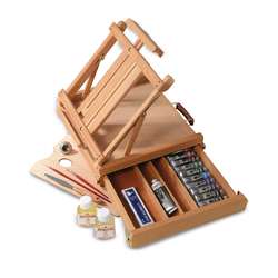 Coffret chevalet en bois huile Classico Maimeri