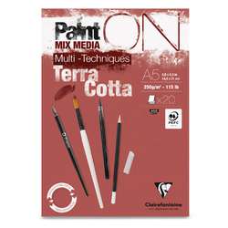 Papier multi-techniques PaintON TerraCotta Clairefontaine