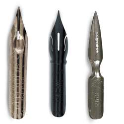 Brause Kalligraphiefedern-Set Englische Schreib-/Druckschrift, 3-teilig