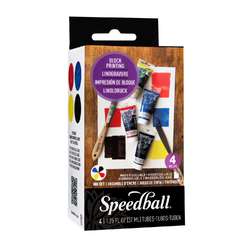 Speedball® wasserlösliche Linoldruckfarbe Set