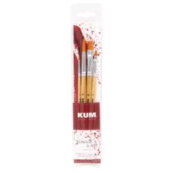 Lot de 4 pinceaux  School & Art Kum