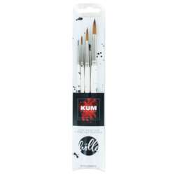 Set de 4 pinceaux aquarelle Kum