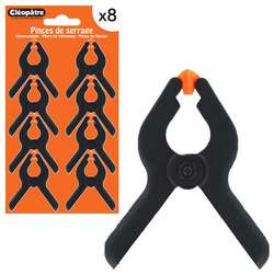 Cléopâtre Klemmzangen 65 mm, 8 Stück