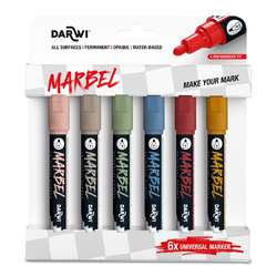 Sets de 6 marqueurs Marbel Darwi
