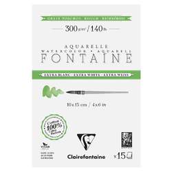 Papier aquarelle Fontaine Extra-Blanc grain torchon Clairefontaine