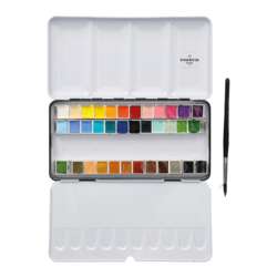 Coffret d´aquarelles extra fines CHARVIN, 36 demi-godets