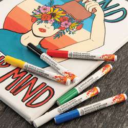 Royal & Langnickel® ACRYLIC MARKER – 6er-Sets, Reversible Tip