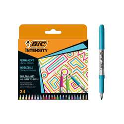BIC® | iNTENSITY® Pack de marqueurs permanents — 24 stylos assortis