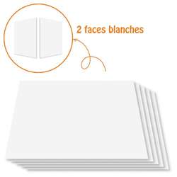Lot de 5 cartons blanc 1005 g/m² Cléopâtre