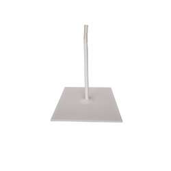 Socle en métal blanc 1 tige Powertex