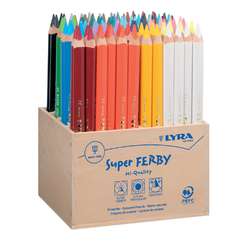 Caissettes en bois de 96 crayons Super Ferby Lyra