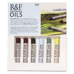 R&F Drawing Oil Sets, 6 × 12 ml