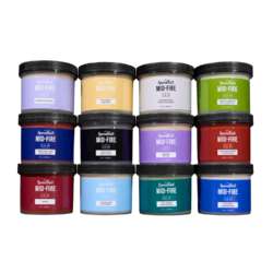 Speedball® Mid-Fire Glaze Muster Set, 12 Farben, je 118 ml