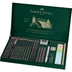 Set de crayons PITT Graphite FABER-CASTELL, grande boîte